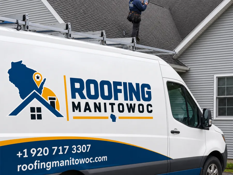 Roofer inspecting flashing and shingles near a roof valley and documenting the findings